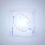 Sola Cube Lunaria Annua - Kyoto Handmade Desk Decor