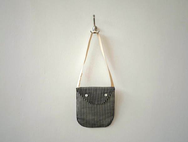 Aa Grade Obi Bag - Edo Stripe Vintage Japanese Fabric Handbag