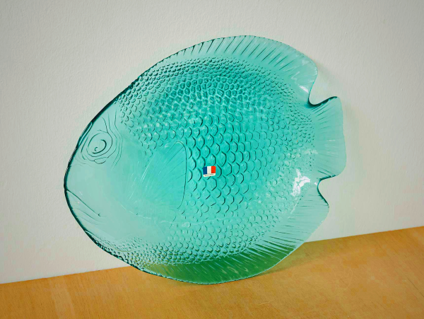 Arcoroc France Fish Glass Plate - Elegant Tableware