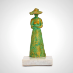 Vintage Italian Bronze & Marble Bookend - Elegant Desk Decor