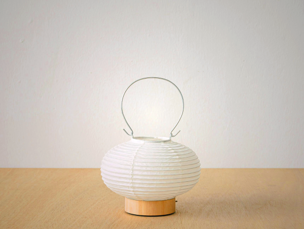 Fores RIN-23 Cordless LED Lantern with Authentic Mino Washi Paper | Japanese Craft Design