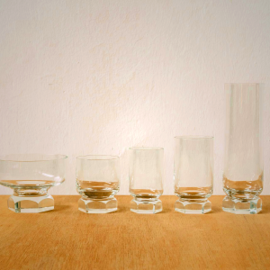 Hexagon Glassware - Elegant Japanese Glass Collection
