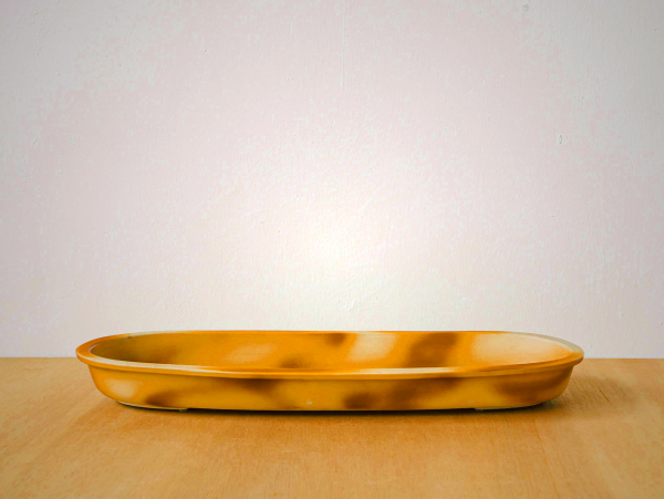 Ikebana Vessel - Ceramic Flower Arrangement Base & Tray for Japanese Art