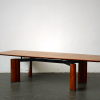 Karimoku Vivente Living Table - Rosewood & Steel Design