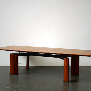 Karimoku Vivente Living Table - Rosewood & Steel Design