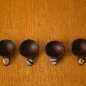 Kenya Rosewood Bone Scoop - Handcrafted Wooden Spoon