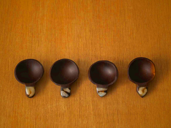 Kenya Rosewood Bone Scoop - Handcrafted Wooden Spoon