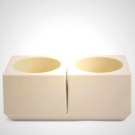 Marutomi Pot Pair Cubic - Modern Indoor Planter Set
