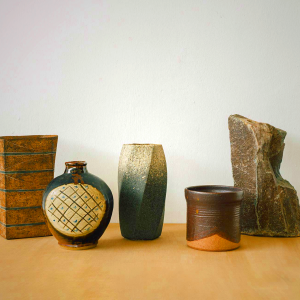 Vintage Ikebana Vases Set by Aa Furniture - 5-Piece Collection