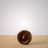 Sugy Two-Way Clock Amber Glaze | Handcrafted Ceramic Timepiece