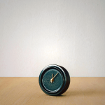 Sugy Two Way Clock Metal Glaze - Handcrafted Ceramic Timepiece