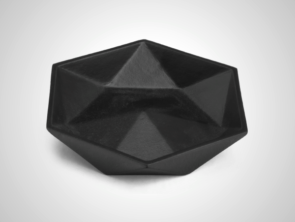 Nambu Tekki Hexagonal Tray - Cast Iron Japanese Design