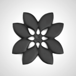 Nambu Tekki Cast Iron Trivet Laurel Design by Sumitani Saburo Shoten