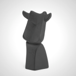 Nambu Tekki Bull Paperweight - Tall Cast Iron Desk Ornament