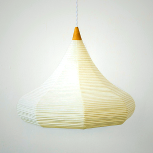 Toshiyuki Tani SHIZUKU Pendant Light - Washi Paper & Bamboo Design