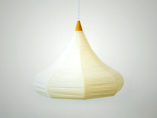 Toshiyuki Tani SHIZUKU Pendant Light - Washi Paper & Bamboo Design