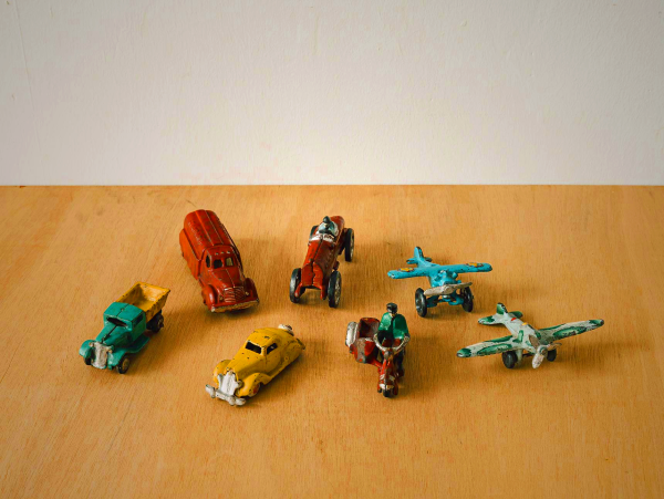 Rare Vintage Cast Iron Toy Cars - Authentic Antique Collectibles from Yamanashi Japan