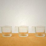 Vintage Glass Espresso Cups - Japanese Craftsmanship
