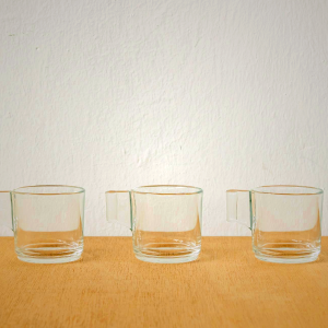 Vintage Glass Espresso Cups - Japanese Craftsmanship