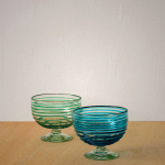 Vintage Mexican Hand-Blown Glass Bowls - Eco-Friendly & Lead-Free