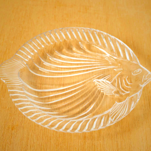Vintage Soga Glass Fish Plates - Japanese Tableware