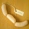 Yuki & Daughters White Sausage Ornament for Home Decor