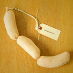 Yuki & Daughters White Sausage Ornament for Home Decor