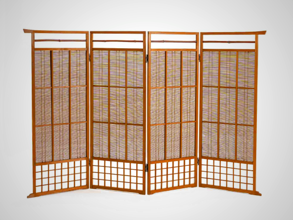Bamboo Folding Partition by Aa Furniture | Traditional Japanese Byōbu Screen