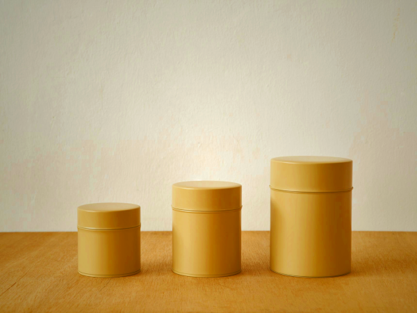 Kato Tin Cans Taupe - Airtight Storage for Tea & Snacks
