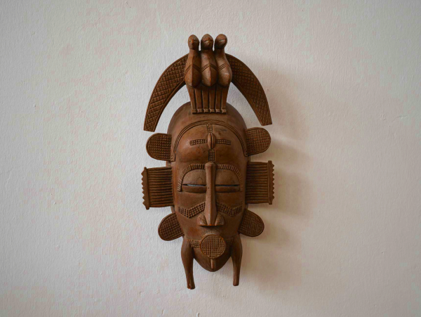 Authentic Senufo African Mask from Côte d'Ivoire | Mint Condition