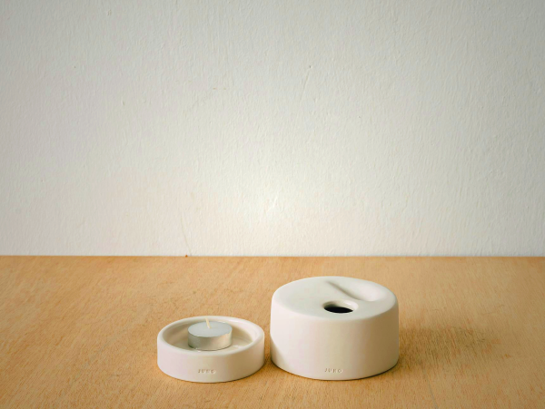 White Essential Oil Burner - Aromatherapy Diffuser for Home & Spa