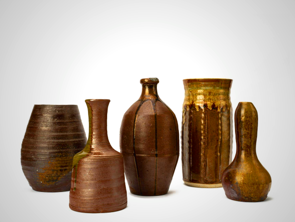 Vintage Ikebana Vases - Authentic Japanese Ceramic Floral Containers