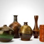 Vintage Ikebana Vases - Japanese Ceramic Floral Art Containers